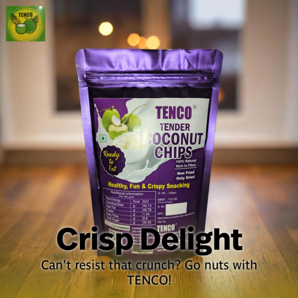 TENDER COCONUT CHIPS (pack of 100g)